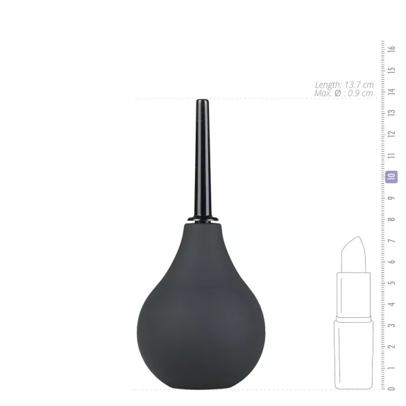Easytoys - ντουζ πρωκτού - μικρό - μαύρο