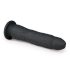 Easytoys - Δονητής από 100% σιλικόνη με βεντούζα (21cm) - μαύρο