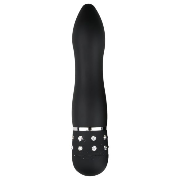 Easytoys Diamond Curve - μίνι ράβδος δονητή (μαύρο)