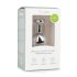 Easytoys Metal No.7 - καρδούλα πρωκτικό βύσμα με λευκή πέτρα - ασήμι