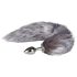 Easytoys Fox NO5 - Μεταλλικό Πρωκτικό Βύσμα με Ασημένια Αλεπουδίσια Ουρά