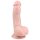Easytoys - Δονητής με βεντούζα και όρχεις (15cm) - φυσικό