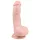 Easytoys - δονητής με όρχεις και βεντούζα - ρεαλιστικός δέρμα 15cm