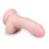 Easytoys - δονητής με όρχεις και βεντούζα - ρεαλιστικός δέρμα 15cm