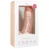 Easytoys - δονητής με όρχεις και βεντούζα 20cm - φυσικό χρώμα