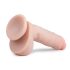 Easytoys - Δονητής με βεντούζα και όρχεις (22,5cm) - φυσικό