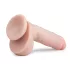 Easytoys - δονητής με όρχεις & βεντούζα - ρεαλιστικός δέρματος 22,5cm
