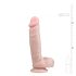 Easytoys - Δονητής με βεντούζα και όρχεις (22,5cm) - φυσικό