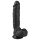 Easytoys - Δονητής με βεντούζα και όρχεις (22,5εκ) - μαύρο
