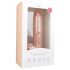 Easytoys - Μεγάλο ομοίωμα με όρχεις και βεντούζα (26,5 cm) - φυσικό