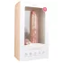 Easytoys - δονητής με όρχεις & βεντούζα - 26,5cm - φυσικό χρώμα