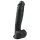 Easytoys - μεγάλο ομοίωμα με βεντούζα και όρχεις (26,5cm) - μαύρο