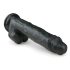 Easytoys - μεγάλο ομοίωμα με βεντούζα και όρχεις (26,5cm) - μαύρο