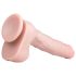 Easytoys - Μεγάλο ομοίωμα με όρχεις και βεντούζα (29,5εκ) - Φυσικό χρώμα