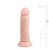 Easytoys - δονητής με βεντούζα ρεαλιστικός - 15,5cm - φυσικό
