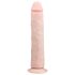 Easytoys - δονητής με βεντούζα extra μεγάλος (28,5cm) - φυσικό χρώμα