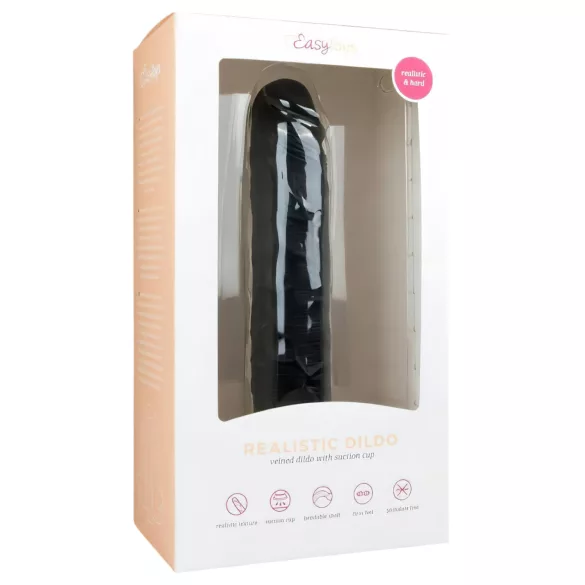 Easytoys - δονητής με βεντούζα extra μεγάλος 28,5cm - μαύρο