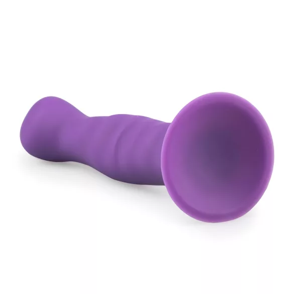 Easytoys - δονητής με κυματιστή υφή και βεντούζα - μοβ