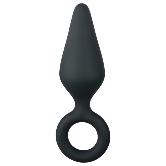 Easytoys Pointy Plug - δακτυλιοειδής πρωκτική σφήνα - μεσαίο (μαύρο)