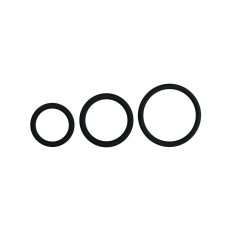   Easytoys - σετ δαχτυλίδια πέους σιλικόνης - 3 τεμάχια μαύρα