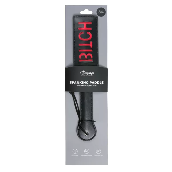 Easytoys Bitch - μαστίγιο χειρός - τεχνητό δέρμα - μαύρο