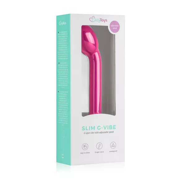 Easytoys - δονητής σημείου G - λεπτός - ροζ