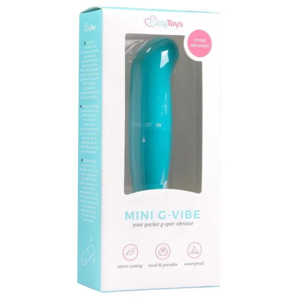 EasyToys - δονητής για σημείο G mini - αδιάβροχος σιλικόνη μπλε