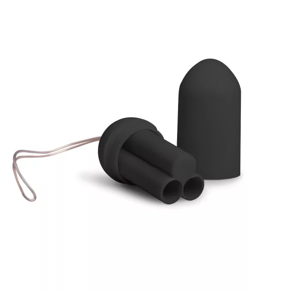 Easytoys - δονητικό αυγό με τηλεχειριστήριο - μαύρο