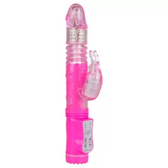   EasyToys Bunny - δονητής με κίνηση ώθησης (ροζ)