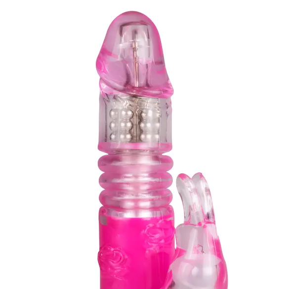 EasyToys Bunny - δονητής με κίνηση ώθησης (ροζ)