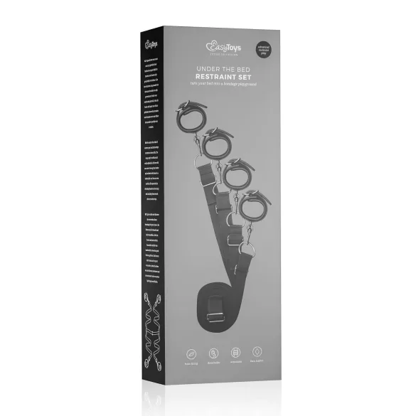Easytoys - σετ δεσίματος κρεβατιού - μαύρο