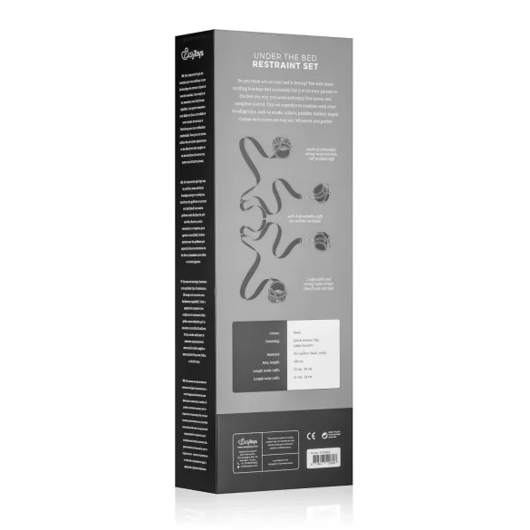 Easytoys - σετ δεσίματος κρεβατιού - μαύρο