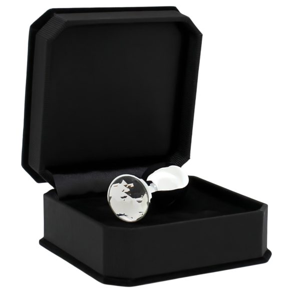 Rimba - πρωκτικό βύσμα με κρύσταλλο XS - μέταλλο διάφανο ασημί