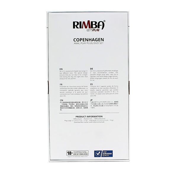 Rimba Copenhagen - σετ πρωκτικών plug - 2 τεμάχια - μωβ