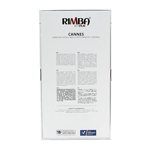 Rimba Cannes - τηλεχειριζόμενο δονητικό αυγό - επαναφορτιζόμενο - μοβ