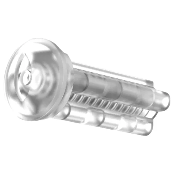 Kiiroo Titan Power - ανδρικό αυνανιστήρι με εσωτερική θήκη - διάφανο