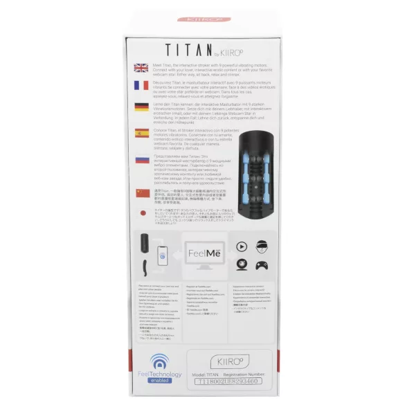 Kiiroo Titan - ανδρικός διαδραστικός αυνανιστής - μαύρο
