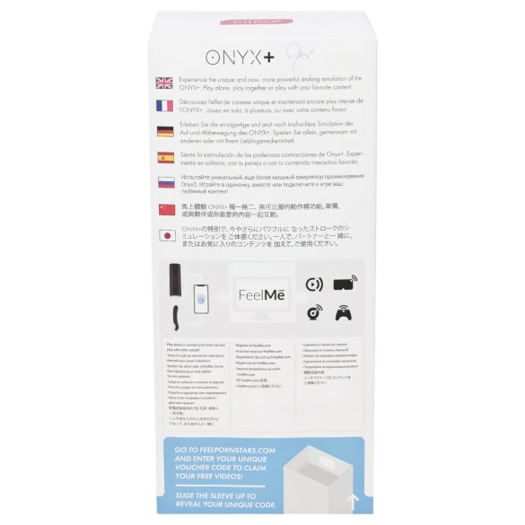 Kiiroo Onyx+ Asa Akira Experience - διαδραστικό ανδρικό αυνανιστής - μαύρο