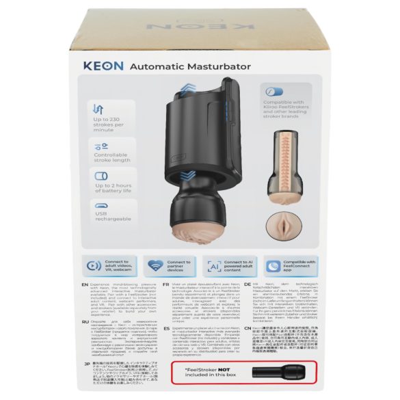 Kiiroo Keon - ανδρικός αυτόματος masturbator με wifi - μαύρο αξεσουάρ