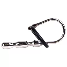   Kiotos - ουρηθρικός διαστολέας με δαχτυλίδια σιλικόνης - ανοξείδωτο ατσάλι 8cm