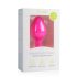 Easytoys Diamond - λευκό κόσμημα πρωκτικό βύσμα (μεσαίο) - ροζ
