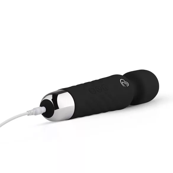 EasyToys - μίνι μασάζ δονητής wand - επαναφορτιζόμενος μαύρος