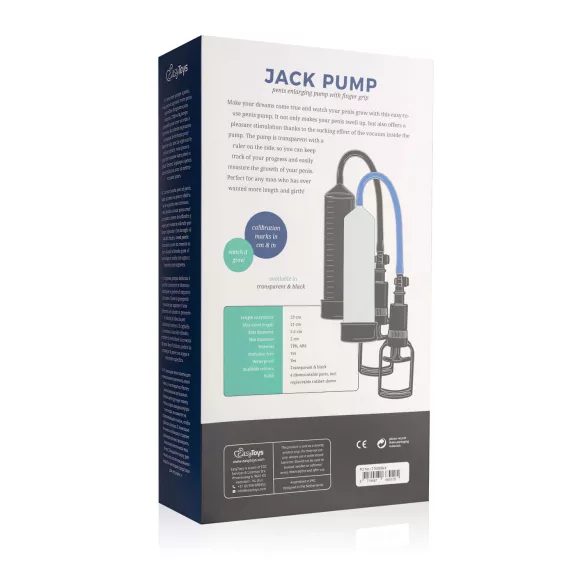 Easytoys - αντλία πέους με λαβή δαχτύλου - μαύρο