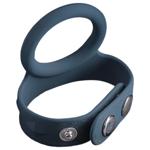 Boners - δαχτυλίδι πέους & όρχεων - σιλικόνη - γκρι