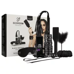   Secret Pleasure Chest - προχωρημένο σετ BDSM - 14 τεμαχίων (μαύρο)