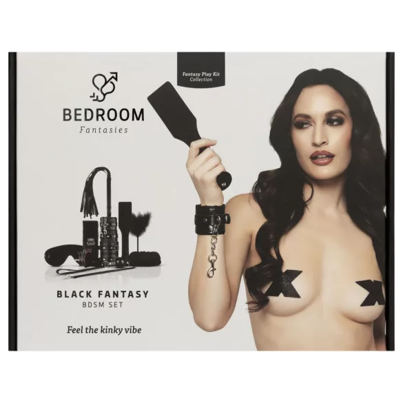 Secret Pleasure Chest - σετ BDSM προχωρημένων - 14 τεμαχίων - μαύρο