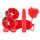 LoveBoxxx I Love Red - Σετ Δονητών και Δεσμών (6 τεμάχια) - Κόκκινο