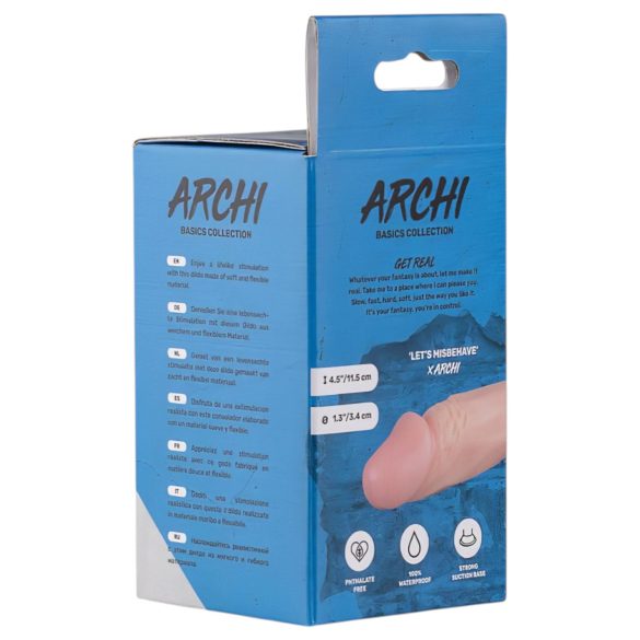 Real Fantasy Archi - ρεαλιστικό ομοίωμα πέους - 11,5cm - φυσικό χρώμα