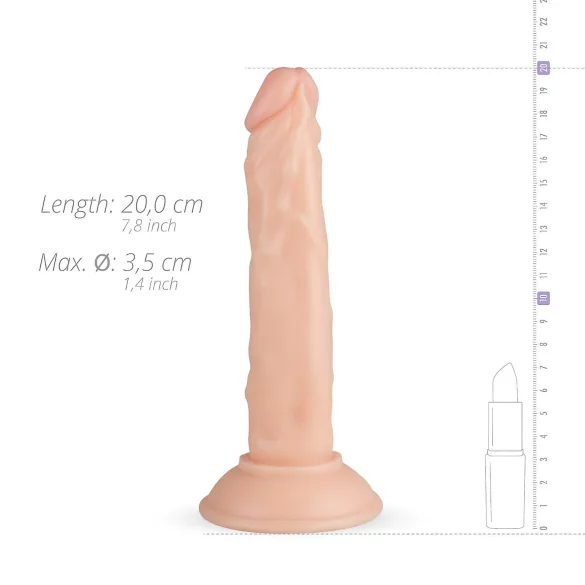 Real Fantasy Blane - ρεαλιστικό δονητής - 20cm - φυσικό χρώμα
