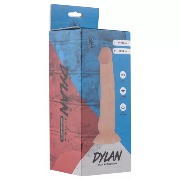 Real Fantasy Dylan - ρεαλιστικό δονητής - 23cm φυσικό χρώμα
